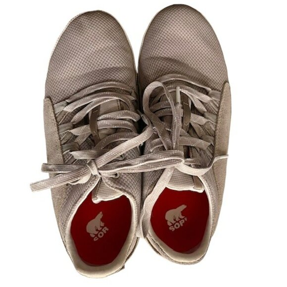 Sorel Out 'N About III Plus Lace Up Sneaker — Waterproof Suede - Dove - 10 - Picture 4 of 10